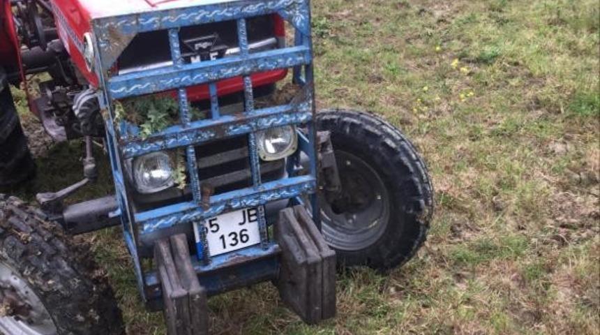 Trakt&ouml;r devrildi: 1 &ouml;l&uuml;