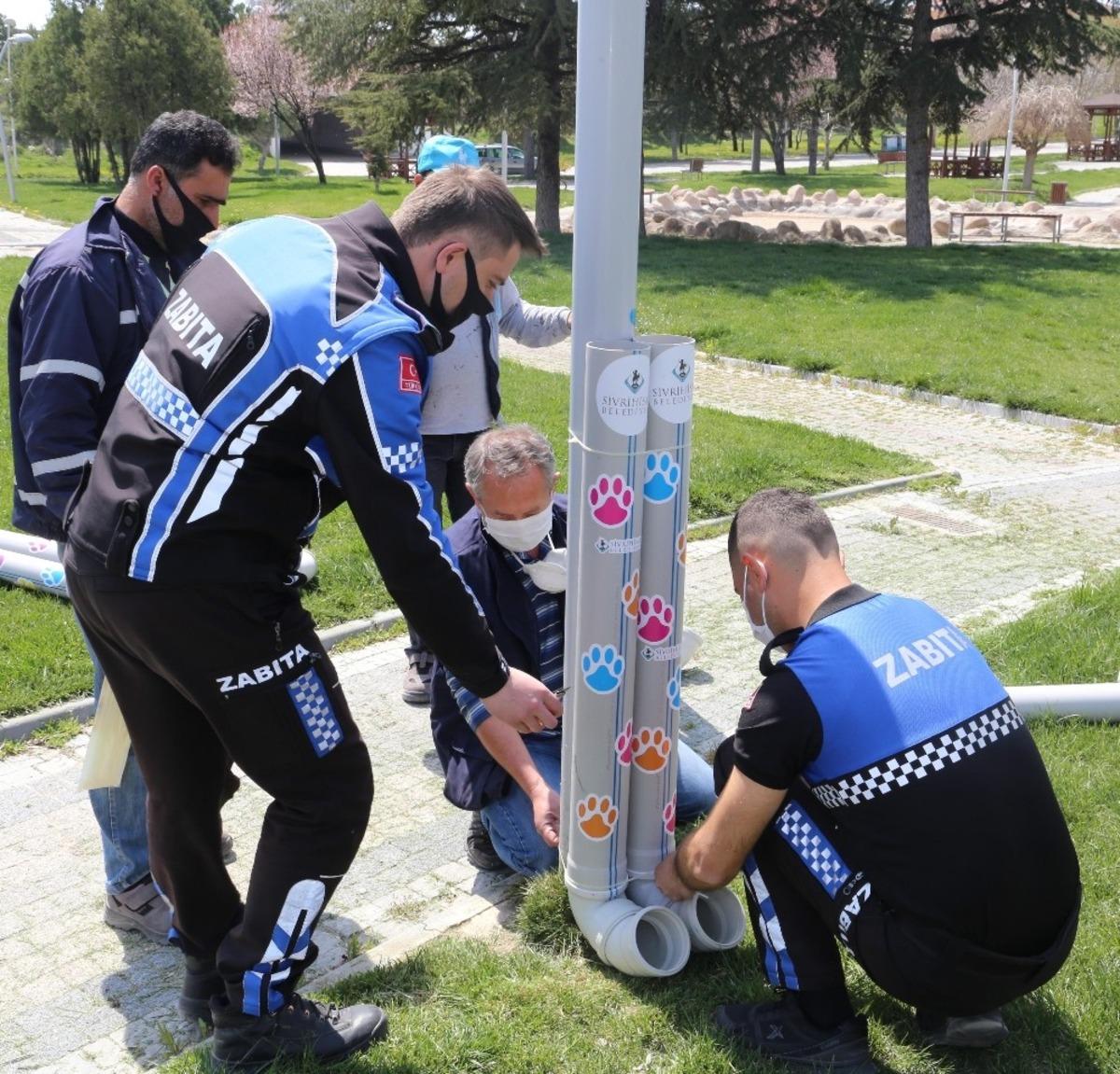 Sivrihisar&rsquo;da sokak hayvanları i&ccedil;in beslenme alanları oluşturuldu