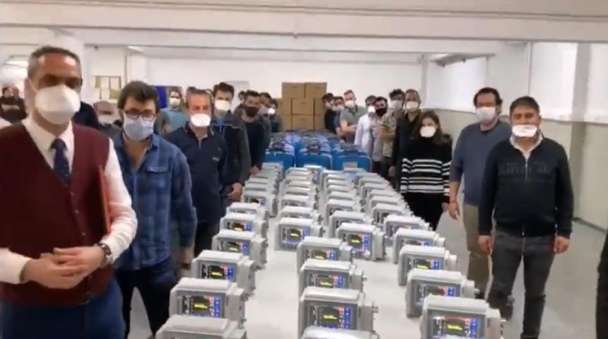 Yerli solunum cihazı seri üretimde