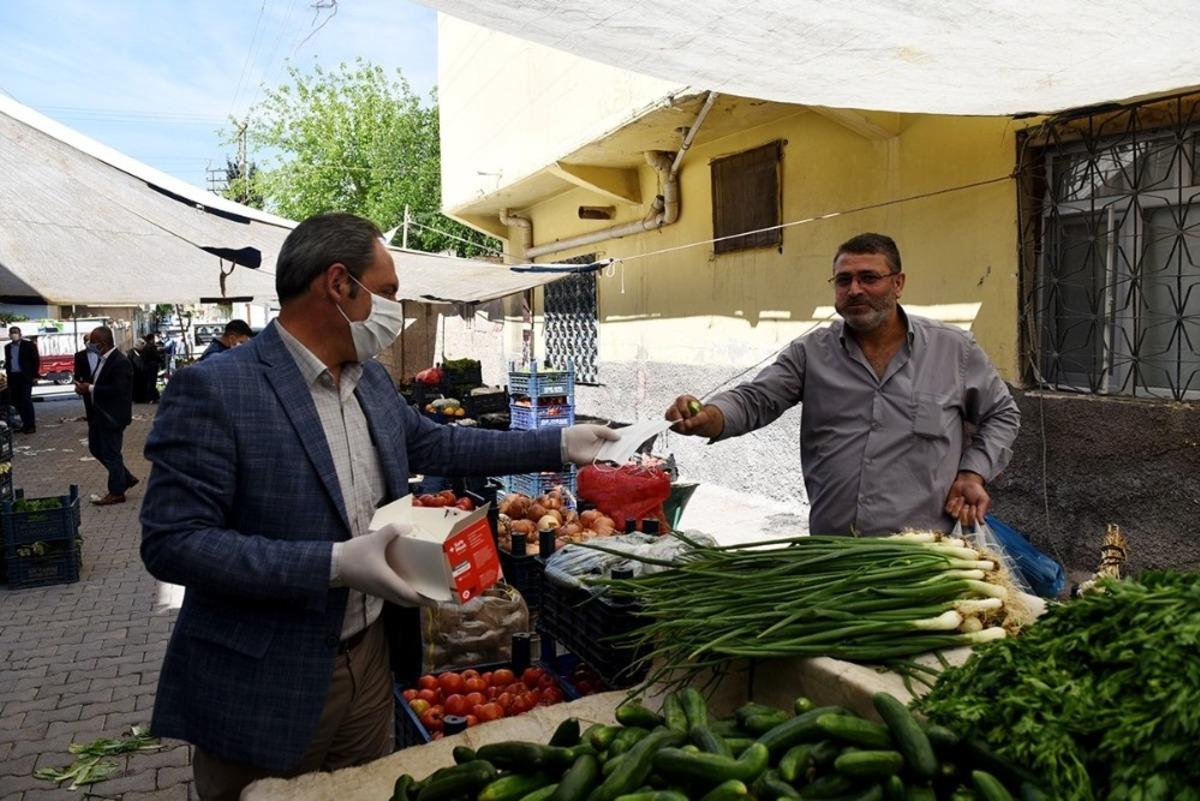 Ceylanpınar&rsquo;da semt pazarlarında korona vir&uuml;s tedbirleri