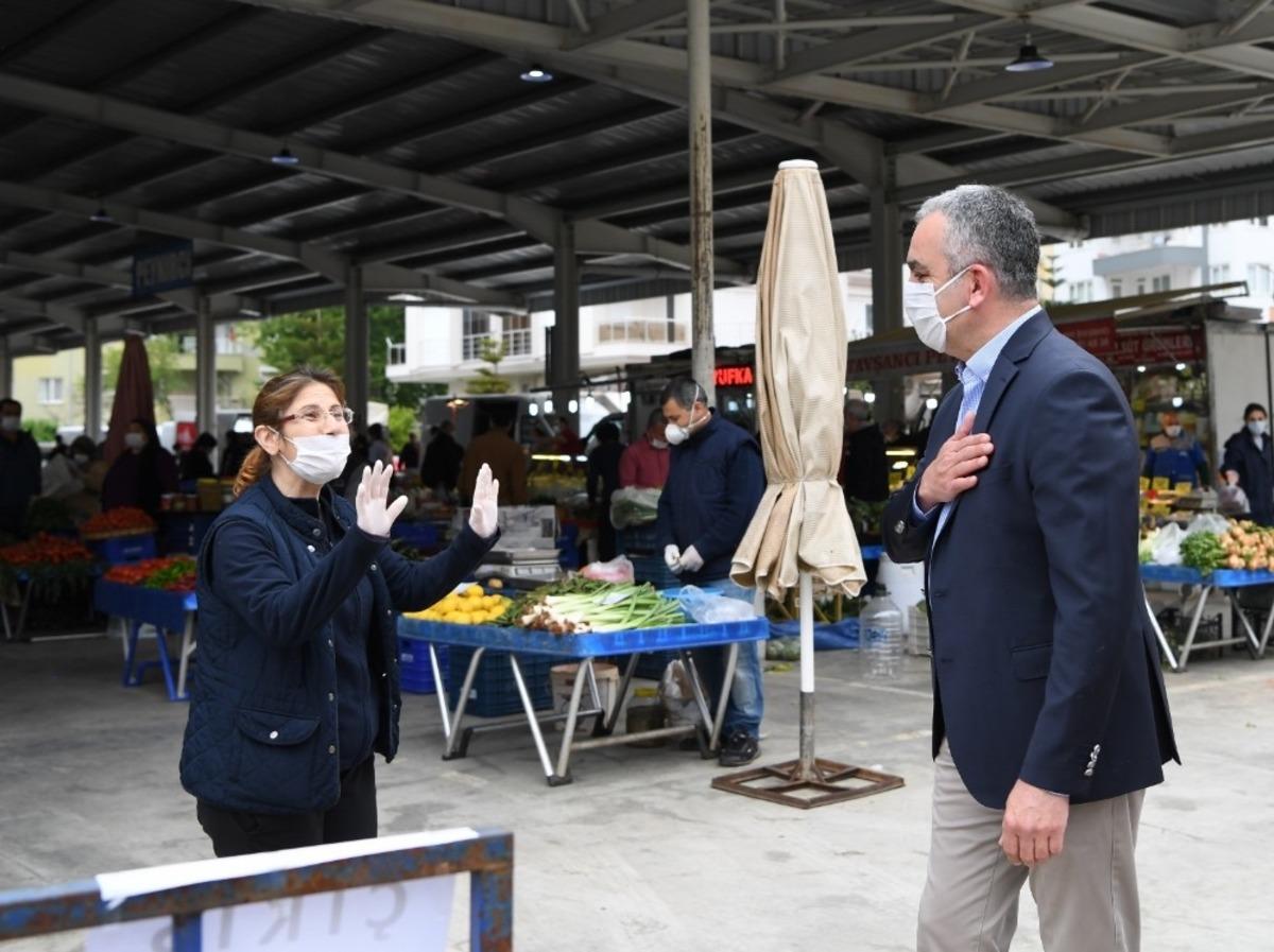 Başkan Esen&rsquo;den pazar yeri denetimi