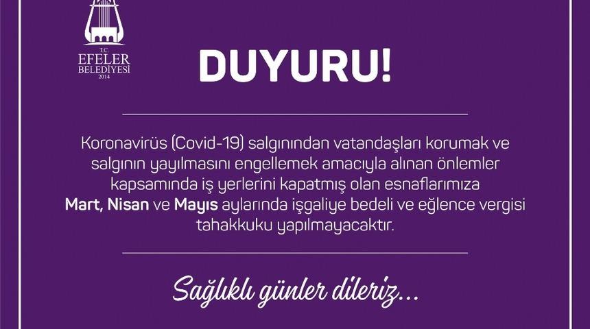 Efeler Belediyesi&rsquo;nden il&ccedil;e esnafına m&uuml;jde