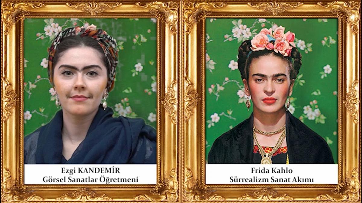 &Ouml;ğretmenler d&uuml;nyaca &uuml;nl&uuml; tabloları canlandırdı