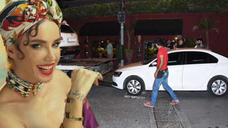 Gülşen'in arabasını çektiler G1