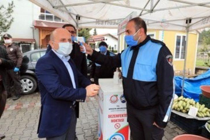 Vali, korona virüs önlemlerini yerinde inceledi G1