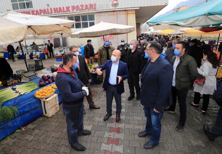 Vali, korona virüs önlemlerini yerinde inceledi G4