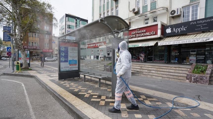 Adıyaman’da korona virüsüne karşı 200 bin litre dezenfekte kullandı