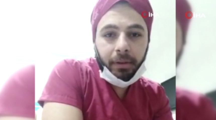 Sağlık çalışanı günlerdir uzak kaldığı ailesine böyle seslendi