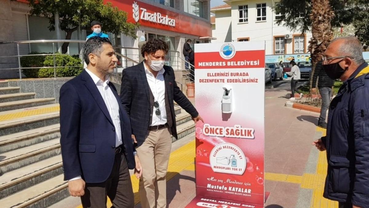 Menderes&rsquo;te el dezenfekte &uuml;niteleri devrede