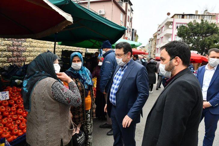 Başkan Genç’ten pazar esnafına Korona virüs denetimi G2