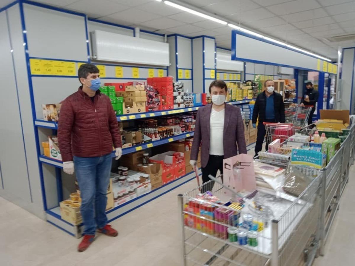 Marketlerde İ&ccedil;işleri Bakanlığınca alınan tedbirler doğrultusunda denetim yapıldı