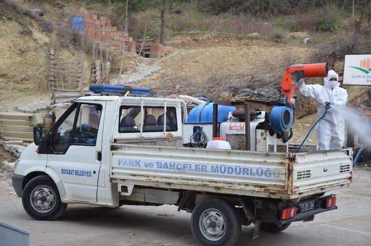 Boyabat’ta sanayi sitesi dezenfekte ediliyor G3