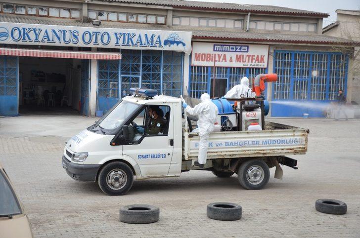 Boyabat’ta sanayi sitesi dezenfekte ediliyor G4