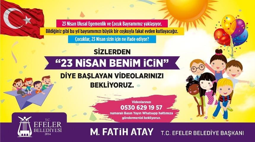 Dışarı çıkamayan çocuklar 23 Nisan mesajlarını ekrandan verecek