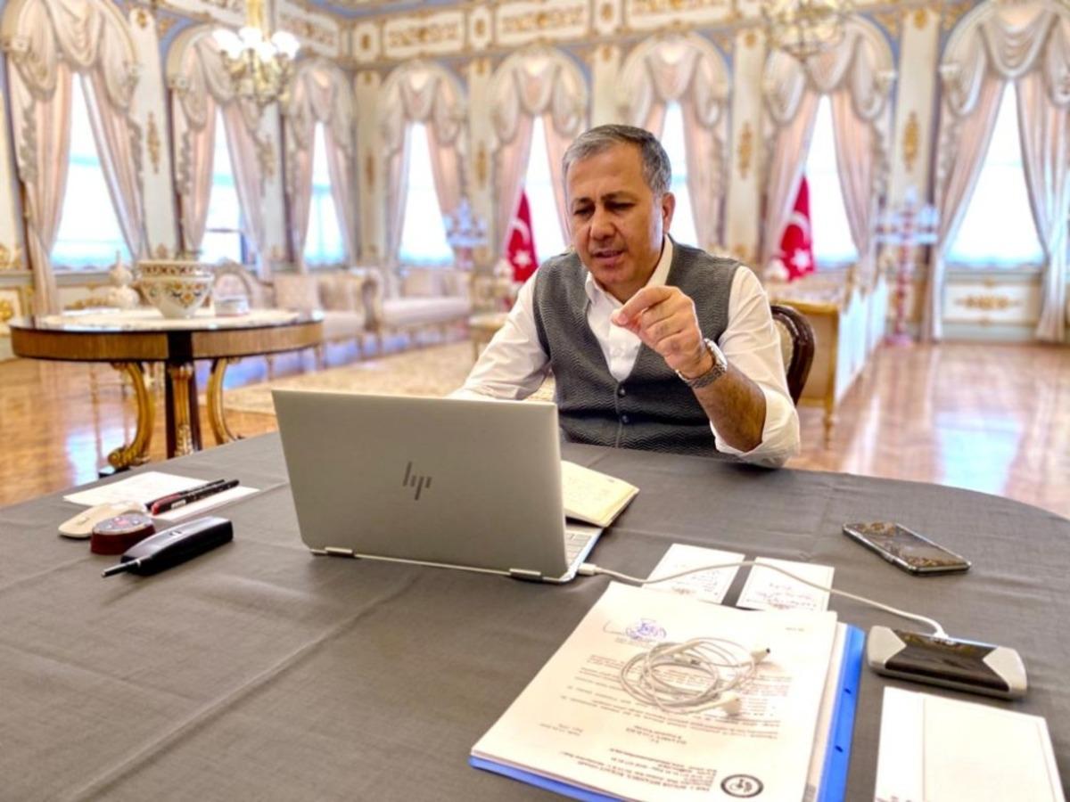 İstanbul Valiliğinde online il asayiş toplantısı