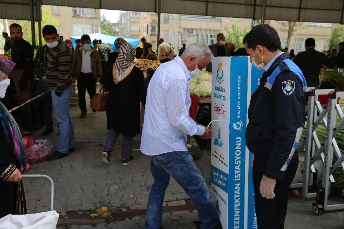 Haliliye&rsquo;de korona standı