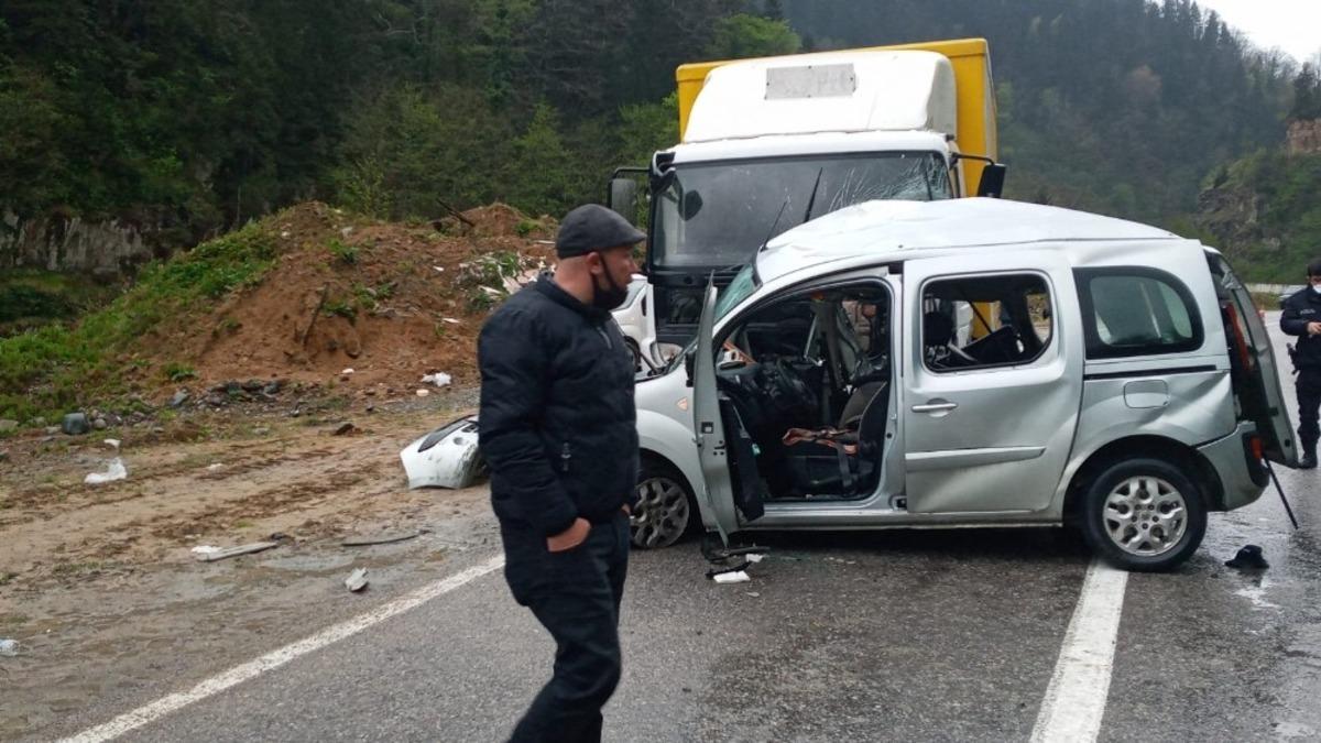 Trabzon&rsquo;da trafik kazası: 1 &ouml;l&uuml;