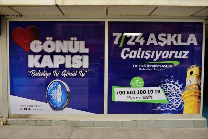 Çorum’da Belediyenin oluşturduğu “Gönül Kapısı” hizmete girdi G2