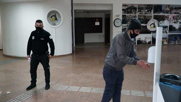 Belediye’ye girişlerde ateş ölçer cihazlar devrede G3