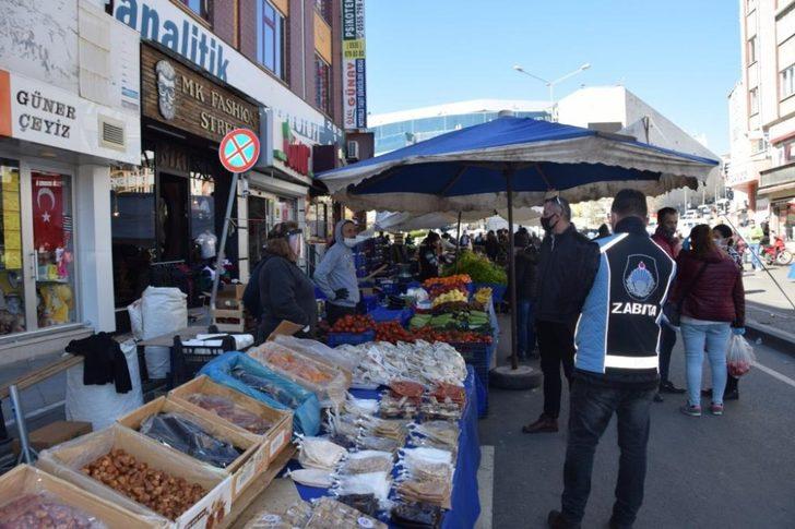 Süleymanpaşa Belediyesinden pazar girişlerine el dezenfekte ünitesi G2