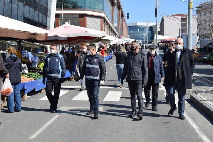 Süleymanpaşa Belediyesinden pazar girişlerine el dezenfekte ünitesi G4