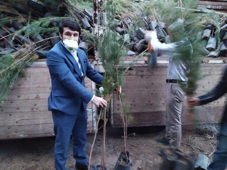 Boşatlılar Derneğinden fidan dağıtımı G1