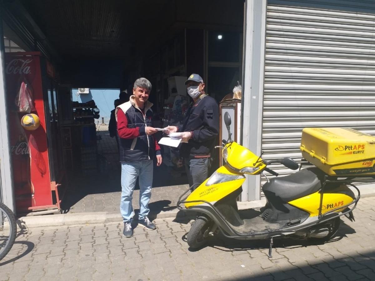 &Uuml;cretsiz maskeler, PTT aracılığıyla vatandaşlara teslim edilmeye başlandı
