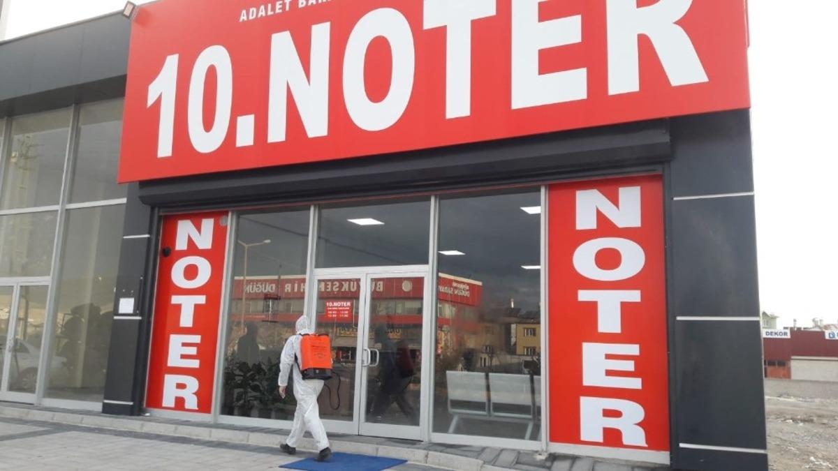 Van&rsquo;daki Noterler dezenfekte edildi