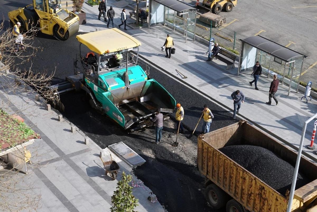 &Ccedil;orlu&rsquo;da yol yapım &ccedil;alışmaları
