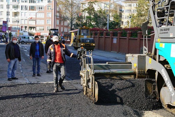 Çorlu’da yol yapım çalışmaları G3