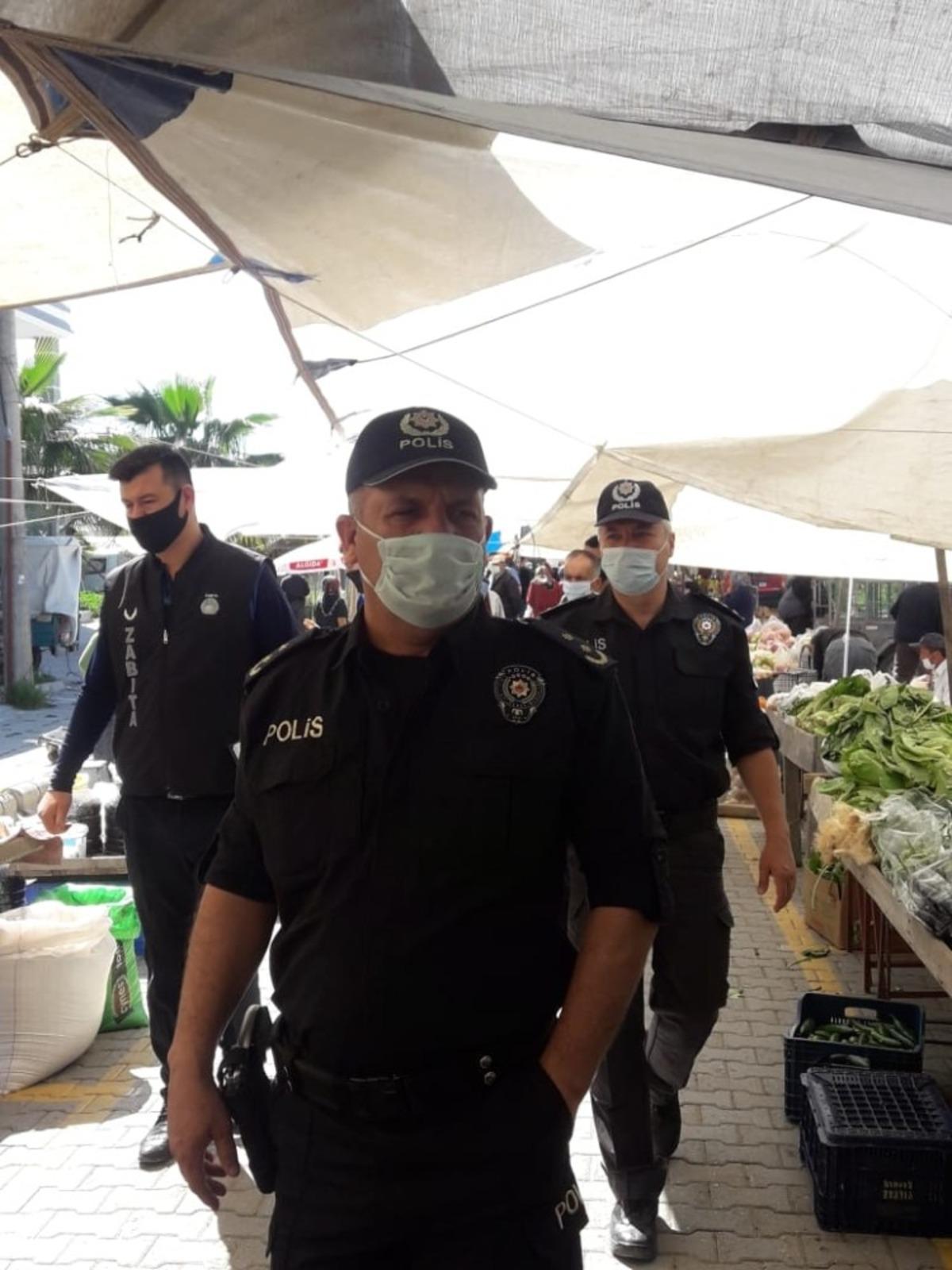 Seydikemer&rsquo;de polisten sıkı denetim