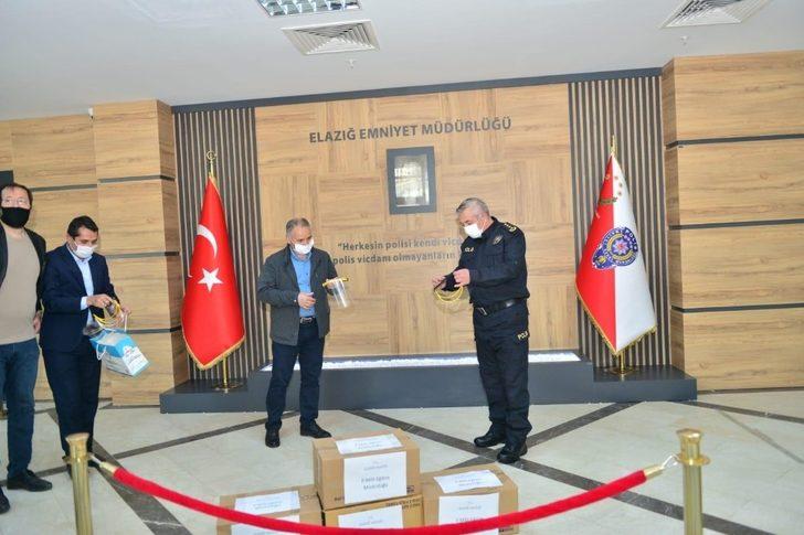 Elazığ polisine virüse karşı siperlik G1