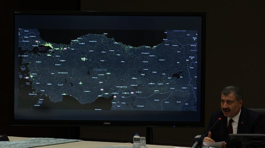 İşte T&uuml;rkiye koronavir&uuml;s vaka dağılımı haritası!