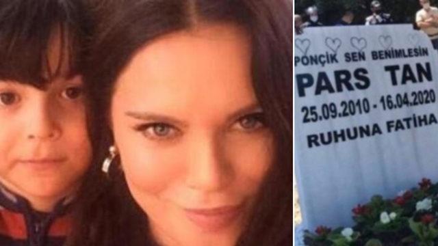 Ebru Şallı'nın hayatını kaybeden oğlu Pars'ın mezar taşında dikkat çeken detay!
