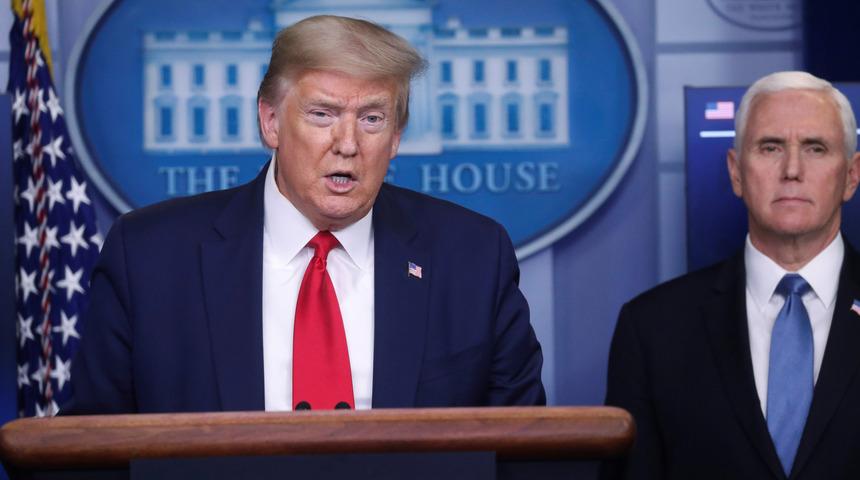 Trump, koronavir&uuml;s kaynaklı 60 ila 65 bin &ouml;l&uuml;m tahmin ettiklerini a&ccedil;ıkladı