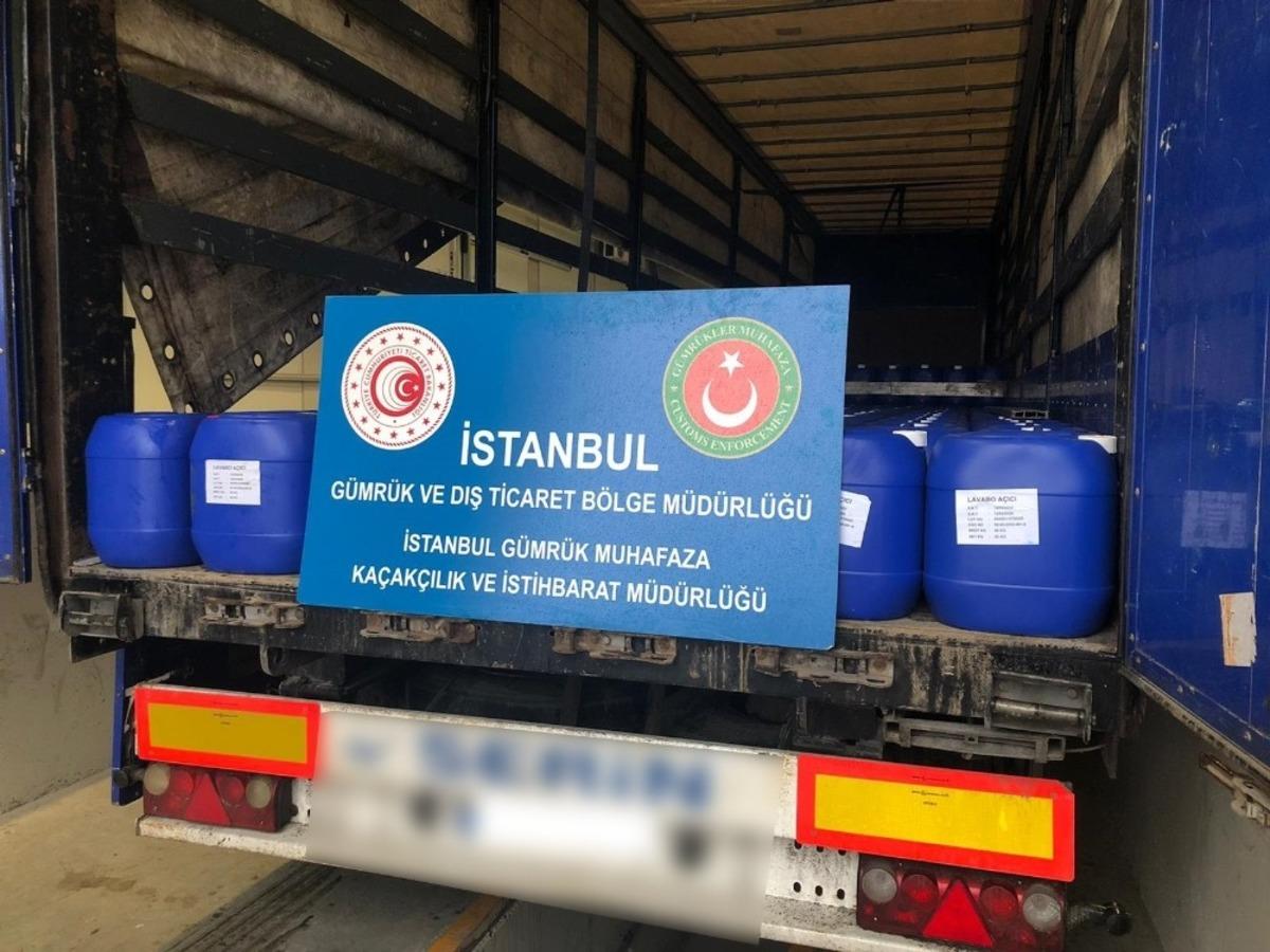 İstanbul ve Hatay&rsquo;da 85 ton s&uuml;lf&uuml;rik asit ele ge&ccedil;irildi