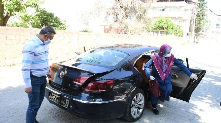 Başkan Özcan, makam arabası ile hizmet verdi