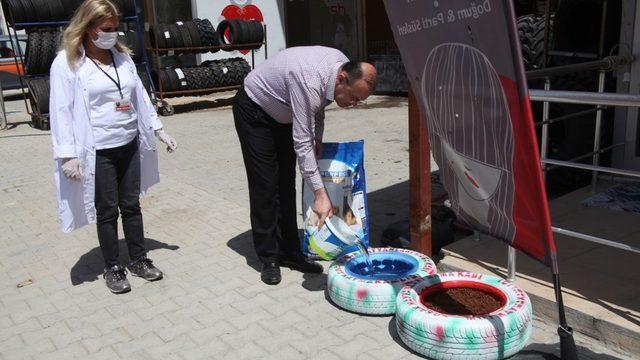 Kaymakam Köken’den sokak hayvanlarına mama, su ve yem