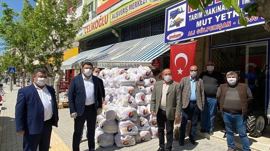 Mut&rsquo;ta ihtiya&ccedil; sahibi bin aileye erzak yardımı