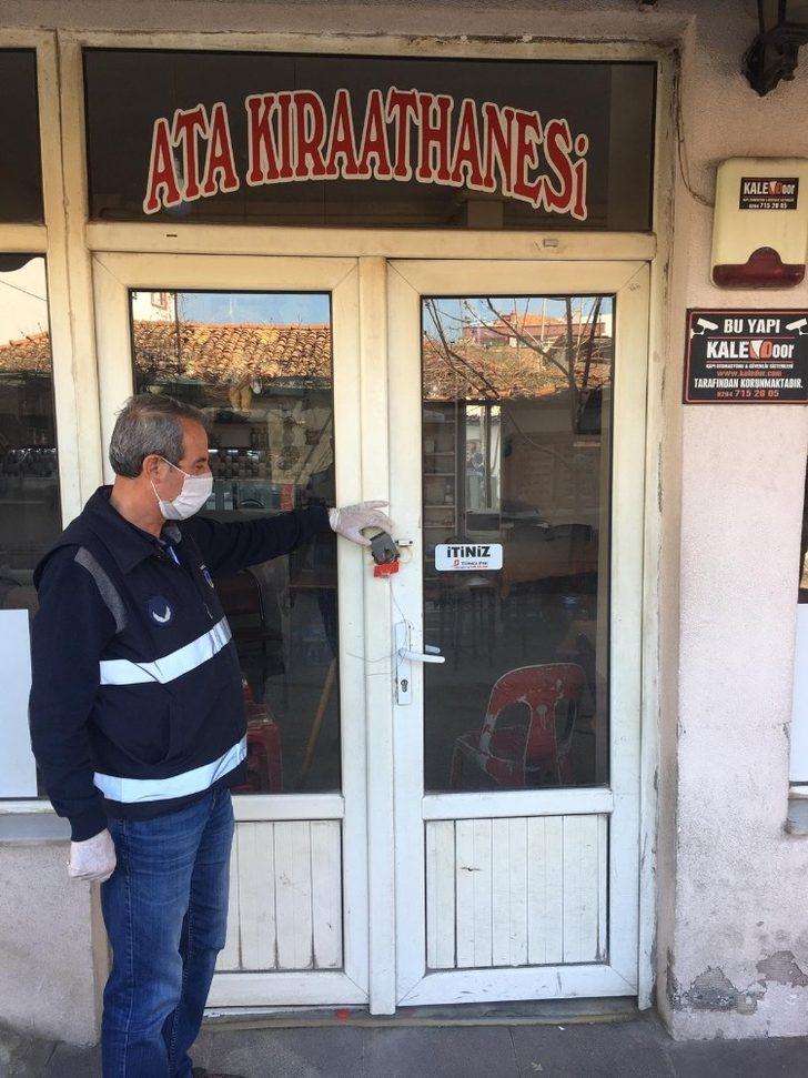 Keşan’da yasaklara uymayan bir kıraathane mühürlendi G2