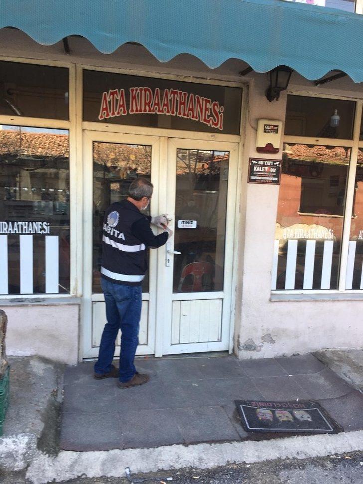 Keşan’da yasaklara uymayan bir kıraathane mühürlendi G3