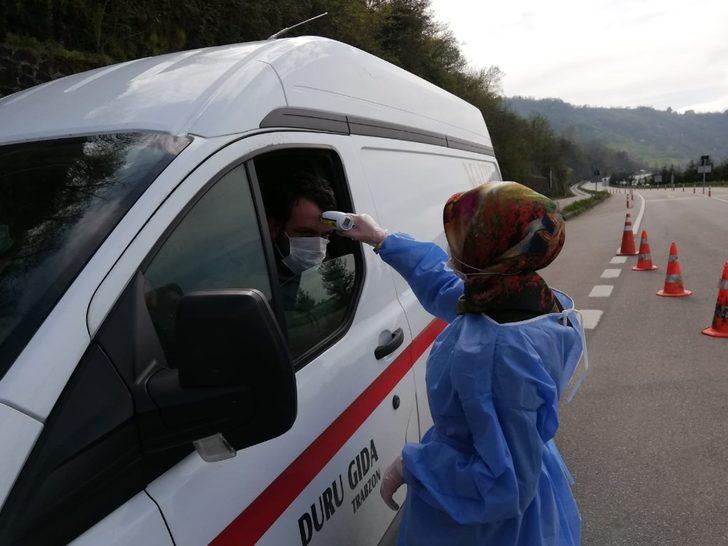 Trabzon-Giresun arasındaki kontrol noktasında uygulamalar devam ediyor G5
