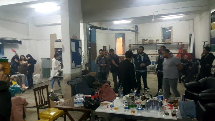 Ankara'da şok baskın! Koronavirüs yasaklarını depoyu pavyona çevirerek deldiler G2