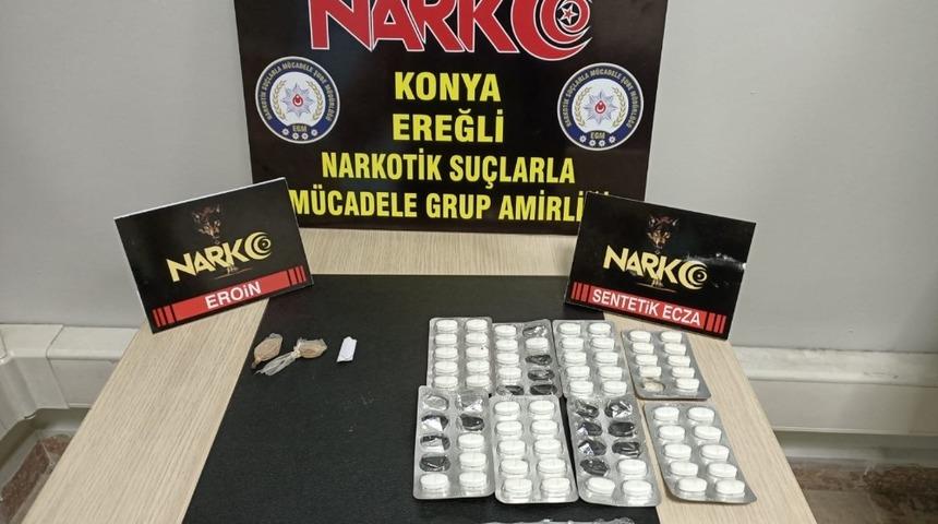 Ereğli&rsquo;de uyuşturucu operasyonunda 3 kişi tutulandı