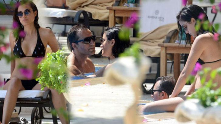 Rafet El Roman ve eşi Bodrum'da tatilde G1