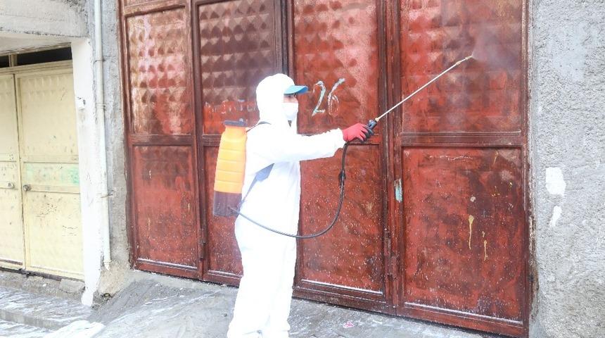 Eyy&uuml;biye&rsquo;de dezenfekte &ccedil;alışmaları devam ediyor