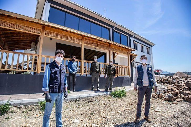 Aliağa’da orman yangınlarıyla mücadele için yapılan ekip binasında son rötuşlar G2