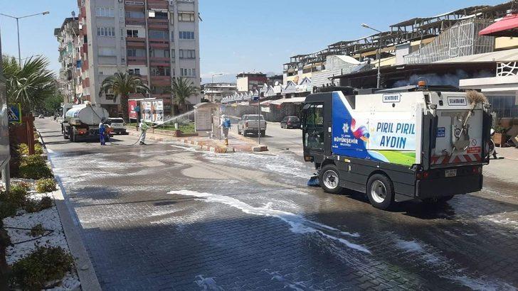 Nazilli’de cadde, sokak ve meydanlar dezenfekte ediliyor G1