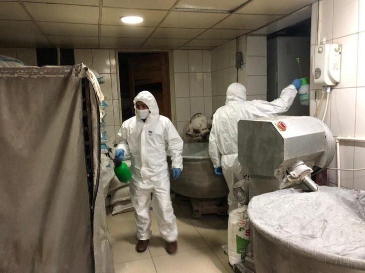 Boyabat’ta ekmek fırınları dezenfekte edildi G1