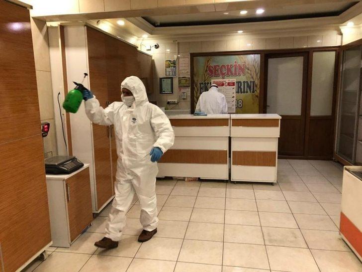 Boyabat’ta ekmek fırınları dezenfekte edildi G4